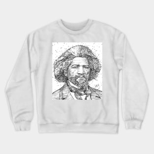 FREDERICK DOUGLASS ink portrait Crewneck Sweatshirt